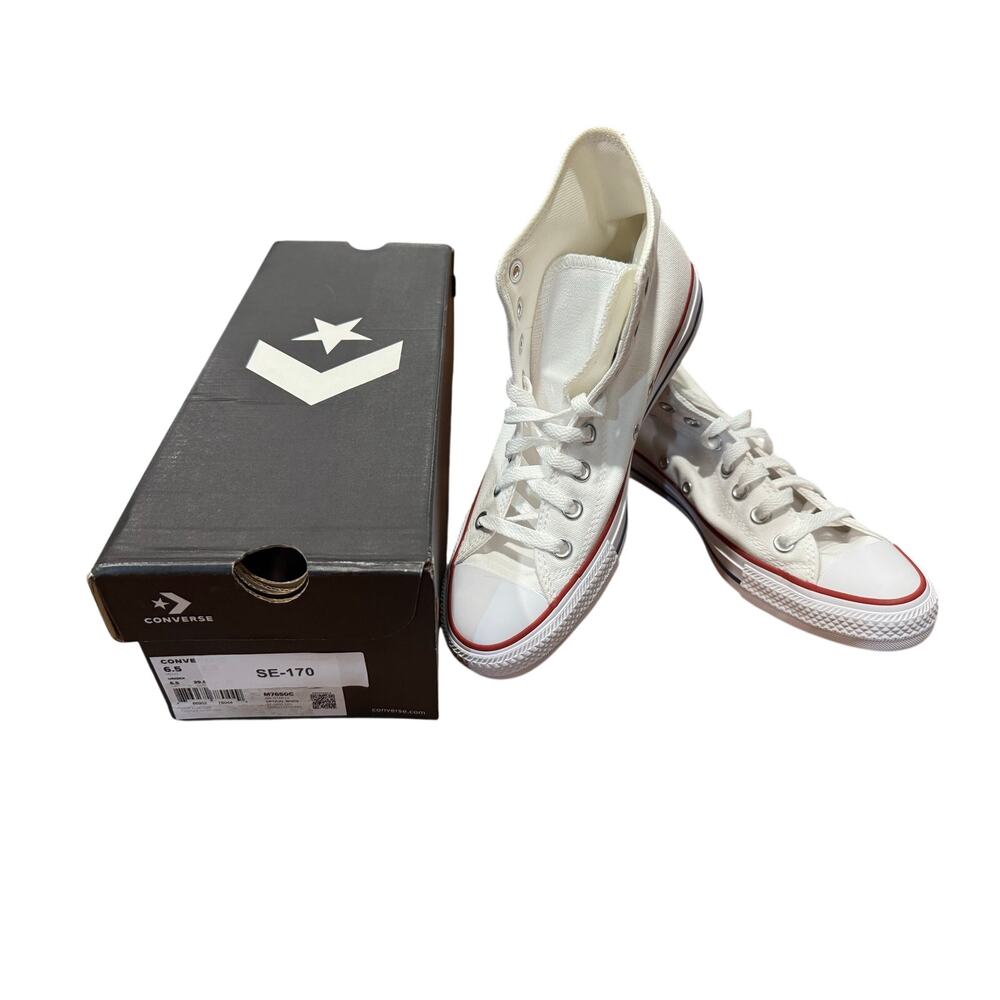 NWT Converse Chuck Taylor All Star Hi White High Top Sneakers Women 8.5 Men 6.5